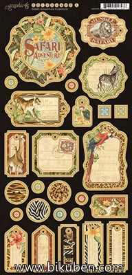 Graphic45 - Safari Adventure - Journaling Chipboard