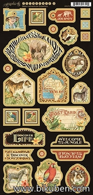 Graphic45 - Safari Adventure - Decorative Chipboard