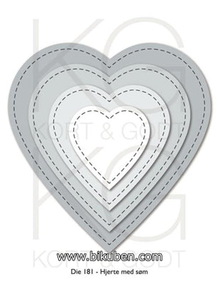 Kort & Godt - Dies - Hjerte med Søm