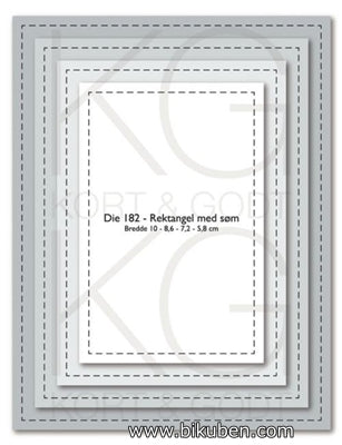 Kort & Godt - Dies - Rektangel med Søm