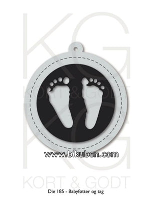 Kort & Godt - Dies - Babyføtter og Tag