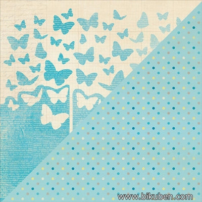 Authentique - Felicity - Ombre Butterfly/ Multi Dot 12x12"