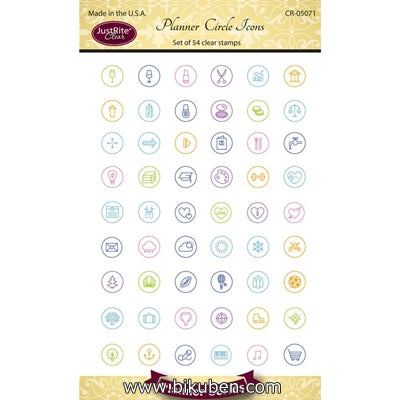 JustRite - Clear Stamps - Planner Circle Stamps