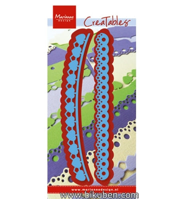 Marianne Design - Craftables - Border Set - Hearts & Cotton Dies