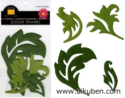 Bazzill: Paper Flowers -  Flourish Leaves