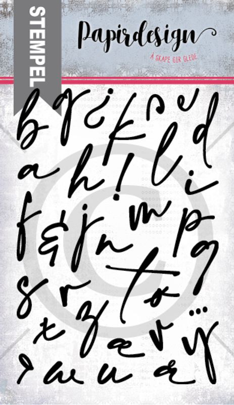 Papirdesign - Clearstamps - Alfabet 3