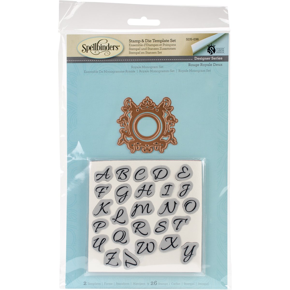 Spellbinders - Stamps & Die Sets - Royale Monogram Set