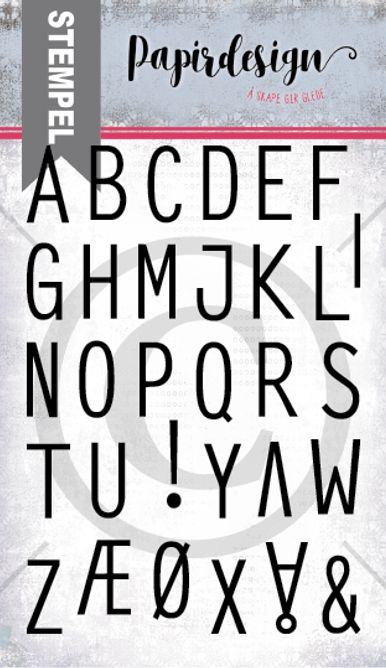 Papirdesign - Clear stamps - Alfabet 4