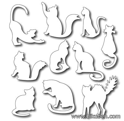 Frantic Stamper - Ten Fun Felines - Dies