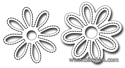 Frantic Stamper - Stitched Daisy Pair - Dies