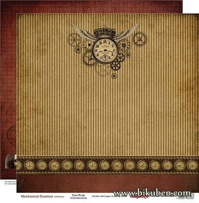 Scrapberry's - Mechanical Illusions - Time Wings 12x12"