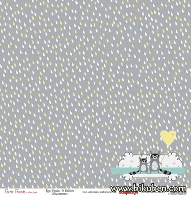 Scrapberry's - Forest Friends - Rain, Racoons & Balloons 12x12"