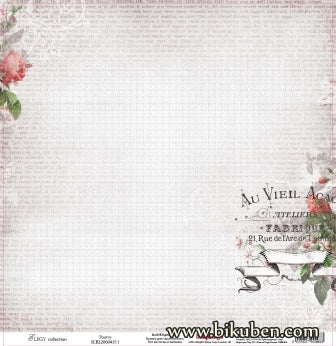 Scrapberry's - Elegy - Poetry 12x12"