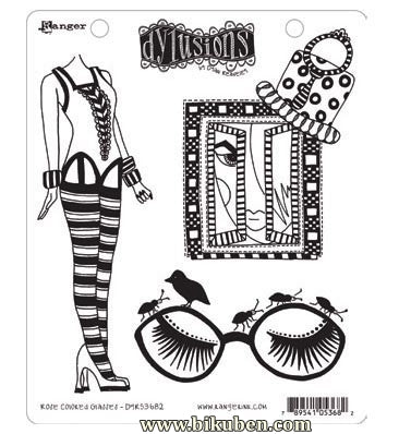 Dylusions - Rose Colored Glasses - Cling Stamps