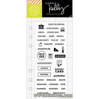 Hero Arts - Kelly Purkey - Clear Stamps - School Planner