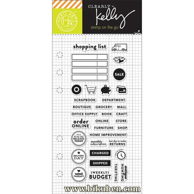 Hero Arts - Kelly Purkey - Clear Stamps - Shopping Planner