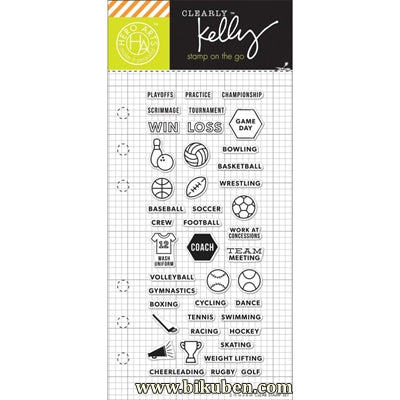 Hero Arts - Kelly Purkey - Clear Stamps - Sports Planner