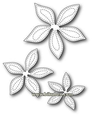 Poppystamps - Dies - Stitiched Poinsettia