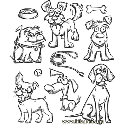 Tim Holtz Collection - Crazy Dogs - Stamps