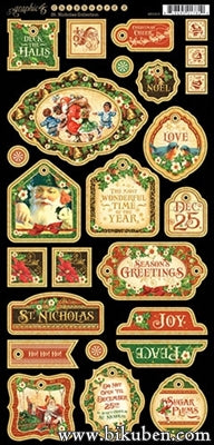 Graphic45 - St. Nicholas - Decorative Chipboard