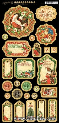 Graphic45 - St. Nicholas - Journaling Chipboard