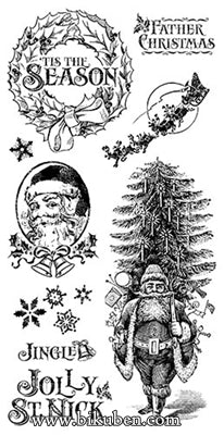 Graphic45 & Hampton Art - St. Nicholas - Cling Stamp 1