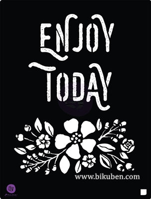 Prima - Stencil - Enjoy 8x10"