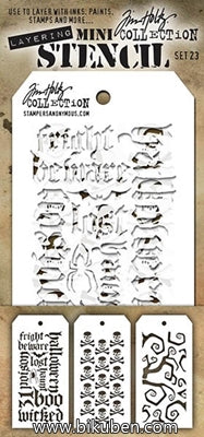 Tim Holtz - Mini Stencil Set #23
