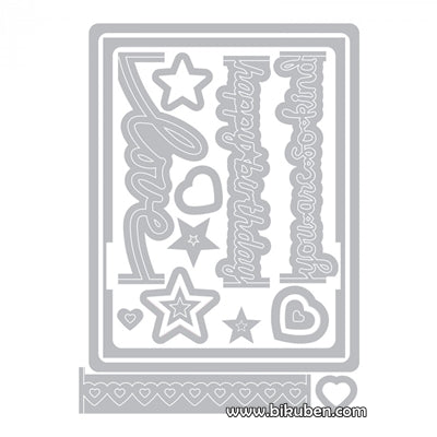 Sizzix - Framelits - Card Front - Script