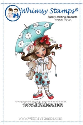 Whimsy Stamps - Cling mount - Straweberry Dreamer