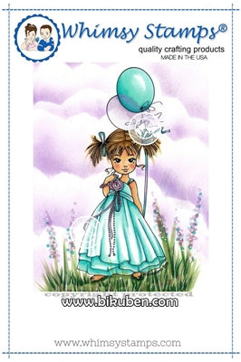 Whimsy Stamps - Cling mount - Birthday Beauty