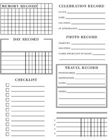 Clear Stamps: For the Record 2  by Katie Pertiet