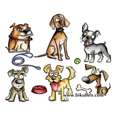 Sizzix - Tim Holtz Alterations - Thinlits - Crazy Dogs