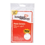Scrapbook Adhesives - Photo Corners - White