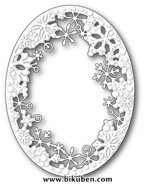 Memory Box - Craft Dies - Dancing Snowflake Oval