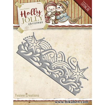 Yvonne Creations - Holly Jolly Snowflake Border Dies