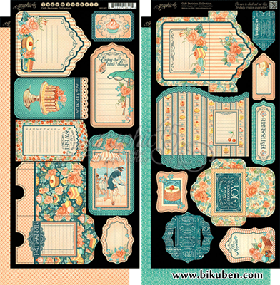 Graphic45 - Cafè Parisian -  Tags & Pockets