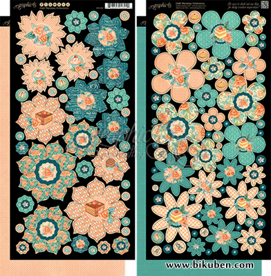 Graphic45 - Cafè Parisian - Layered Flowers