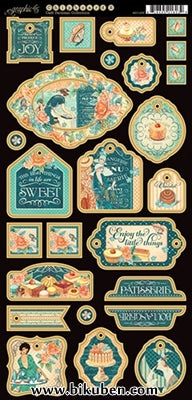 Graphic45 - Cafè Parisian - Decorative Chipboard