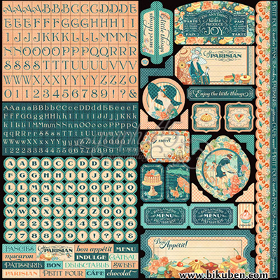 Graphic45 - Cafè Parisian -  Stickers