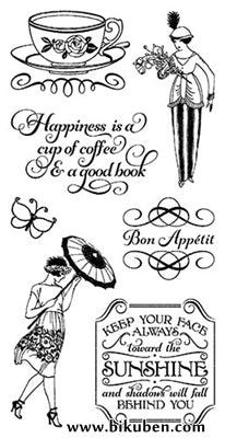 Graphic45 & Hampton Art - Cafè Parisian - Cling Stamps 3