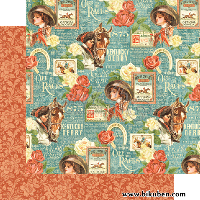 Graphic45 - Off to the Races - Elegance Running 12x12"