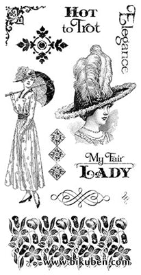 Graphic45 & Hampton Art - Off to the Races - Clingstamps 3