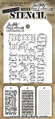 Tim Holtz - Mini Stencil Set #20