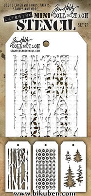 Tim Holtz - Mini Stencil Set #21