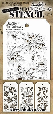 Tim Holtz - Mini Stencil Set #19