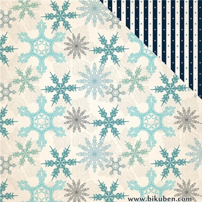 Carta Bella - Snow Fun - Shimmering Snowflake 12x12"
