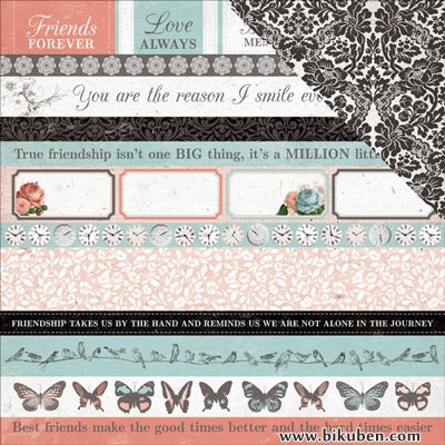 KaiserCraft - Ooh La La - Au Revoir 12x12"