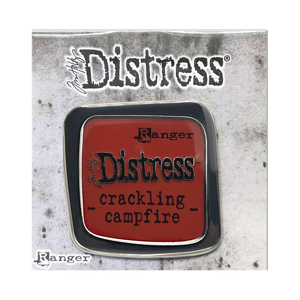 Tim Holtz - Distress Enamel Collector Pin - Crackling Campfire