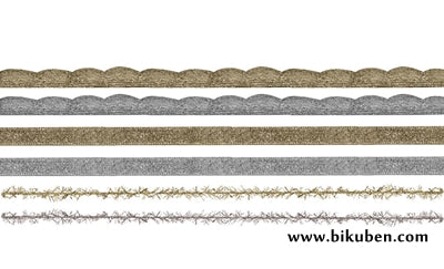 Tim Holtz - Ideaology - Trimmings - Gold & Silver Lace